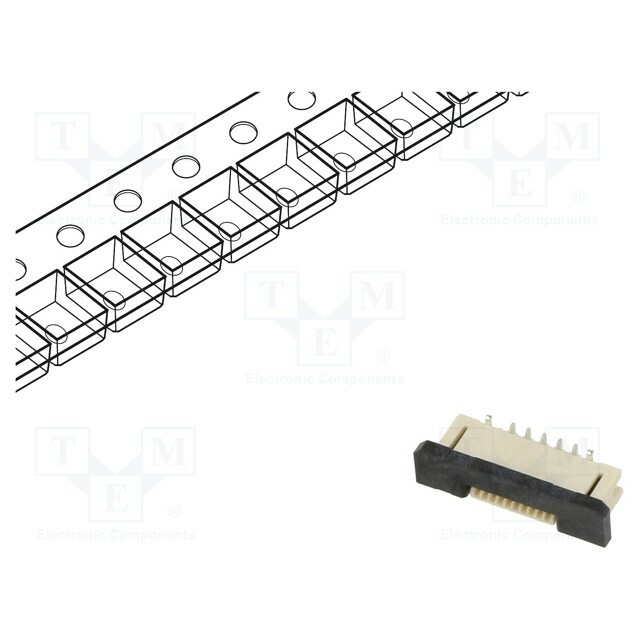 GCT Connector: FFC/FPC; tinned; SMT; 0