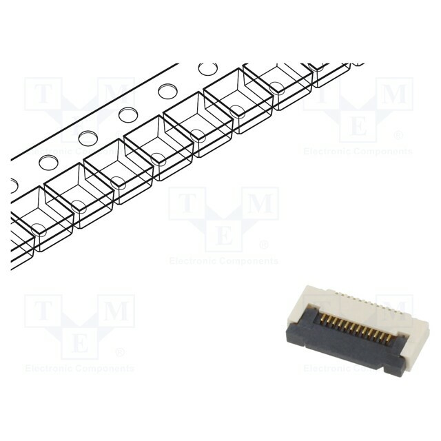 GCT Connector: FFC/FPC; gold flash; SMT