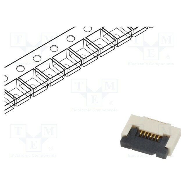 GCT Connector: FFC/FPC; gold flash; SMT