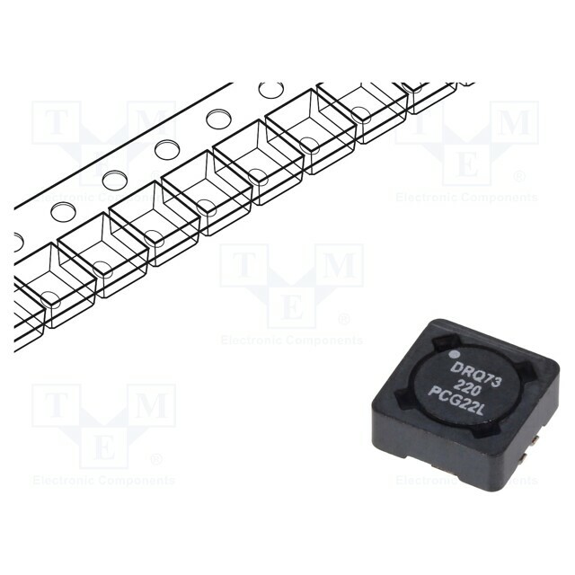 EATON ELECTRONICS Inductor: wire; SMD; 22uH