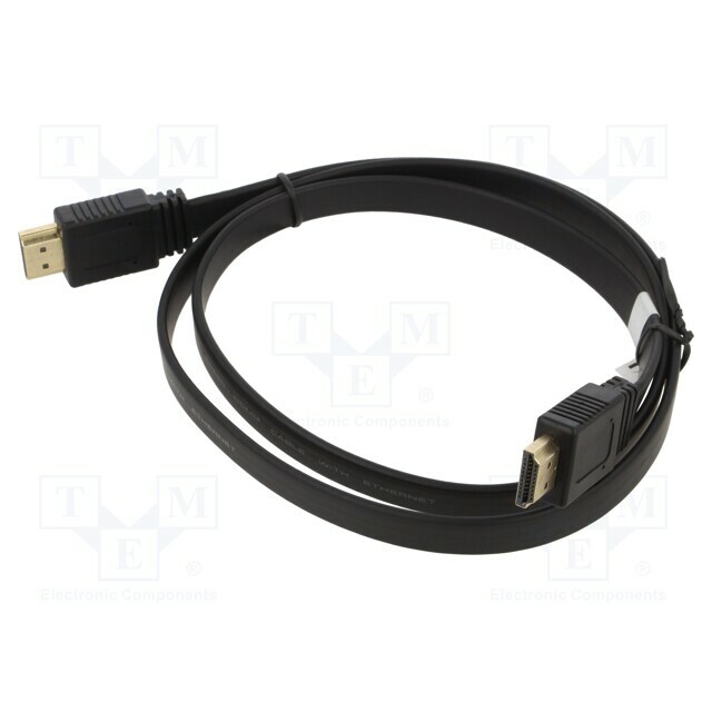 Cable; HDMI plug,both sides; PVC