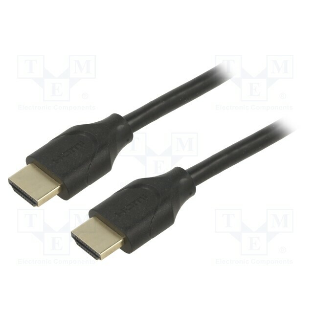 Cable; HDMI plug,both sides; PVC