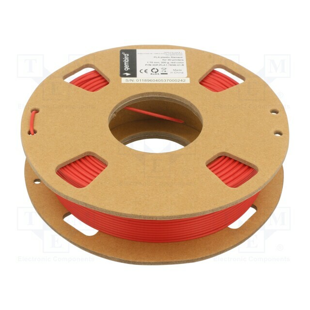 GEMBIRD Filament: PLA; 1.75mm; red