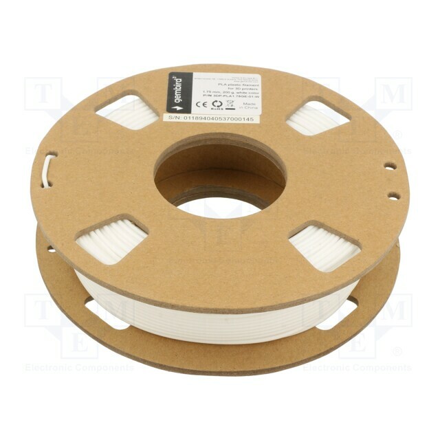 GEMBIRD Filament: PLA; 1.75mm; white