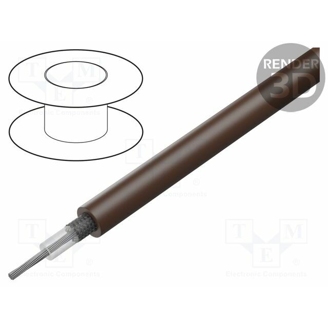 BELDEN Wire: coaxial; RG179; 1x30AWG; stranded