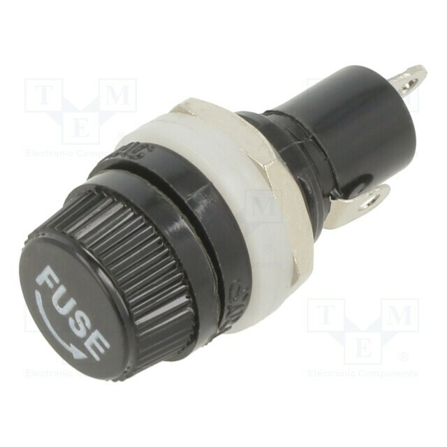 EATON/Bussmann Fuse holder with cover; 5mm