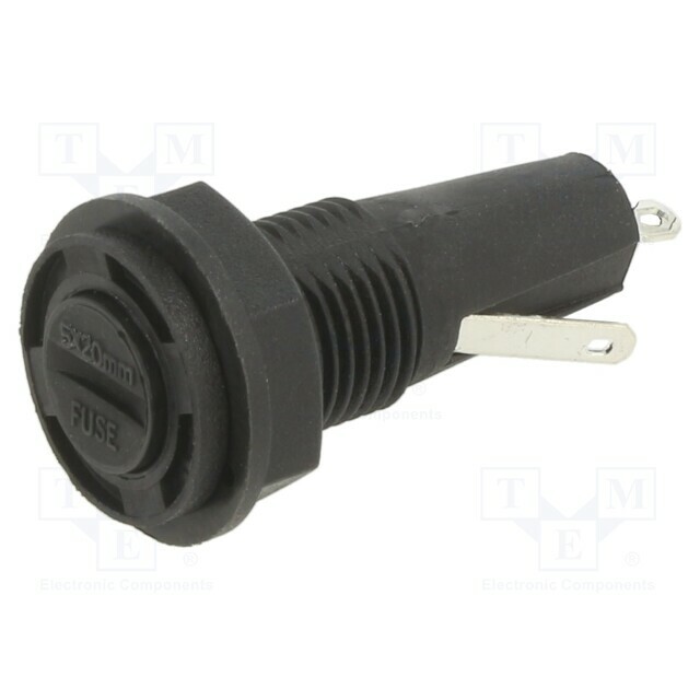 EATON/Bussmann Fuse holder with cover; 5mm