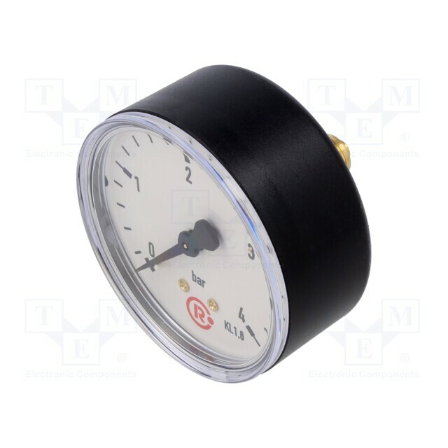 PNEUMAT Manometer; 0÷4bar; rear connection; Thread: