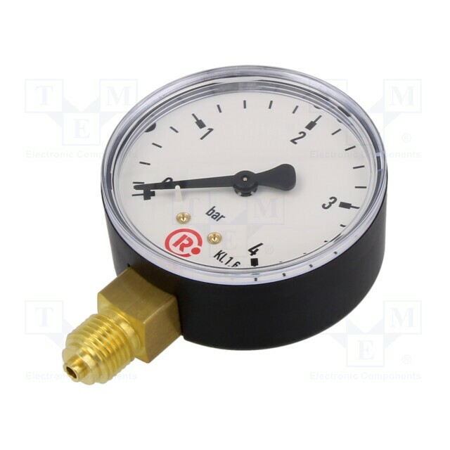 PNEUMAT Manometer; 0÷4bar; bottom connection; Thread: