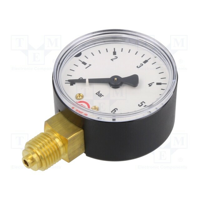 PNEUMAT Manometer; 0÷6bar; bottom connection; Thread: