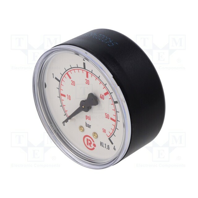 PNEUMAT Manometer; 0÷4bar; rear connection; Thread: