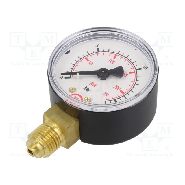 PNEUMAT Manometer; 16bar; bottom connection; Thread: