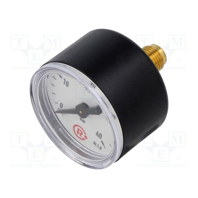 PNEUMAT Manometer; 0÷40bar; rear connection; Thread: