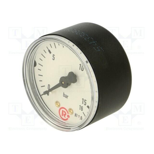 PNEUMAT Manometer; 0÷16bar; rear connection; Thread: