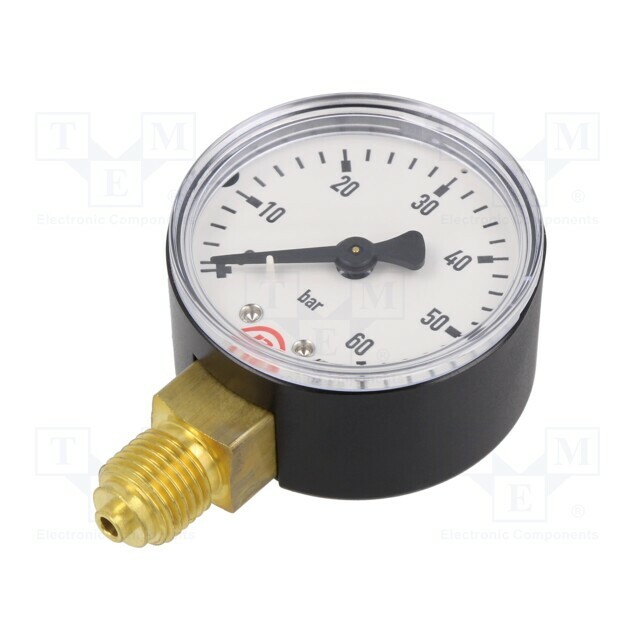 PNEUMAT Manometer; 0÷60bar; bottom connection; Thread: