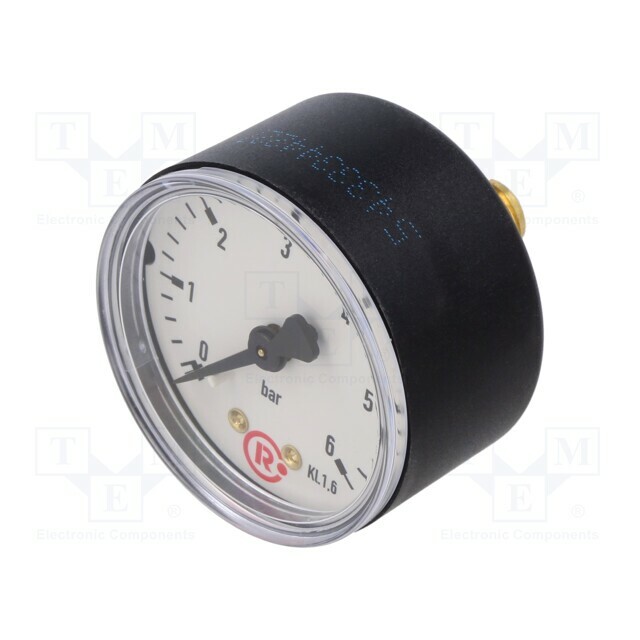 PNEUMAT Manometer; 0÷6bar; rear connection; Thread: