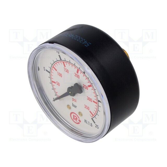 PNEUMAT Manometer; 0÷25bar; rear connection; Thread: