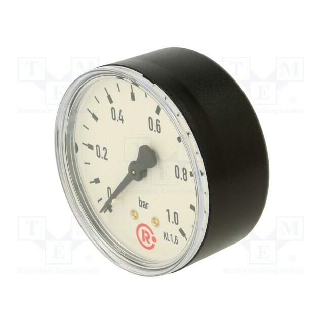 PNEUMAT Manometer; 0÷1bar; rear connection; Thread: