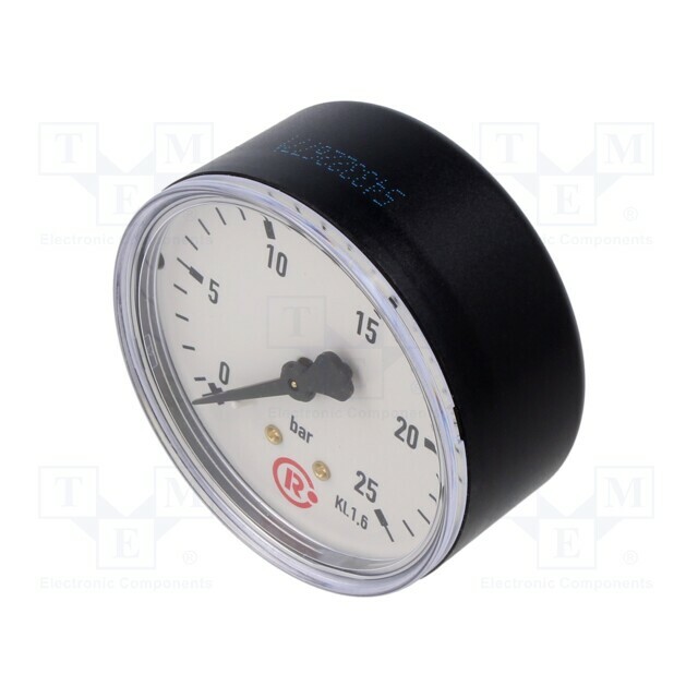 PNEUMAT Manometer; 0÷25bar; rear connection; Thread: