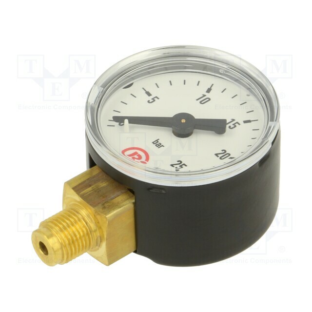 PNEUMAT Manometer; 0÷25bar; bottom connection; Thread: