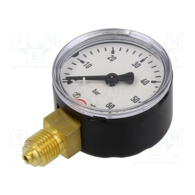 PNEUMAT Manometer; 0÷60bar; bottom connection; Thread: