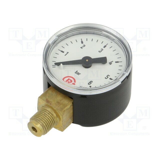 PNEUMAT Manometer; 0÷6bar; bottom connection; Thread: