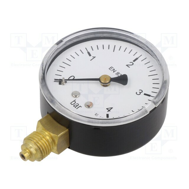 PNEUMAT Manometer; 0÷4bar; bottom connection; Thread: