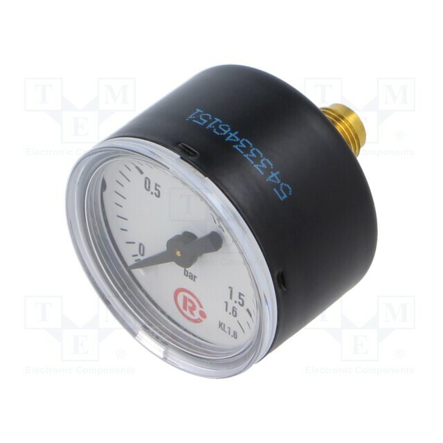 PNEUMAT Vacuum gauge; -1÷0bar; rear connection