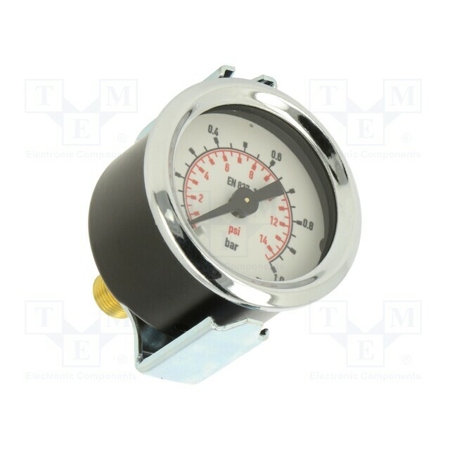 PNEUMAT Manometer; 0÷1bar; rear connection; Thread:
