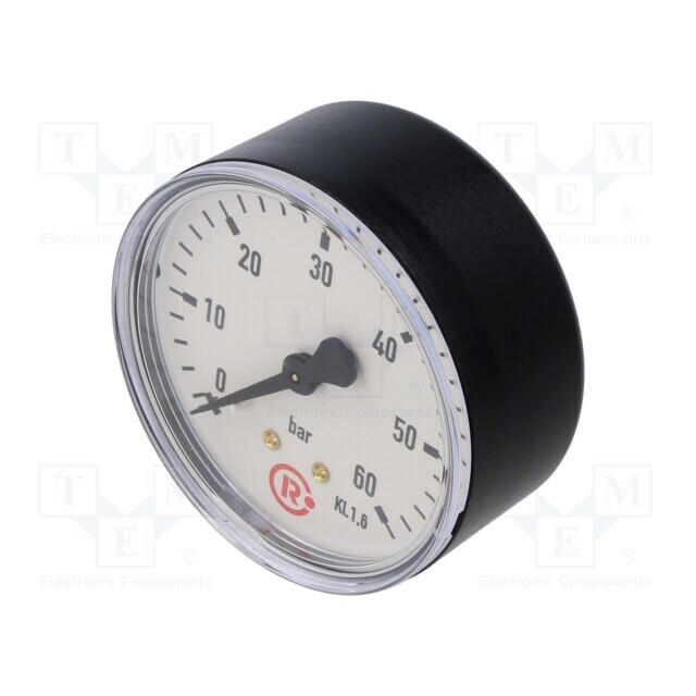 PNEUMAT Manometer; 0÷60bar; rear connection; Thread: