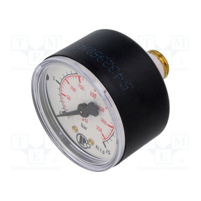 PNEUMAT Manometer; 0÷25bar; rear connection; Thread: