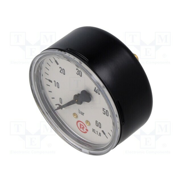 PNEUMAT Manometer; 0÷60bar; rear connection; Thread: