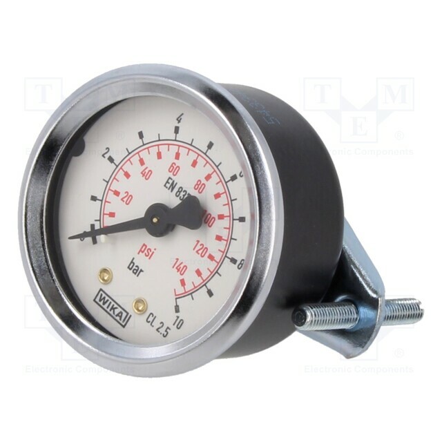PNEUMAT Manometer; 0÷10bar; rear connection; Thread: