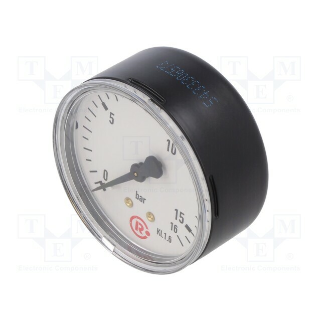 PNEUMAT Manometer; 0÷16bar; rear connection; Thread:
