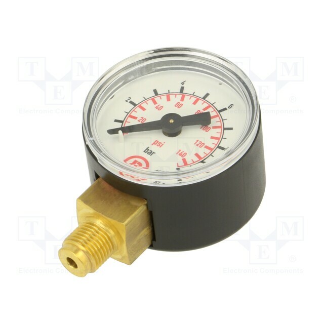 PNEUMAT Manometer; 0÷10bar; bottom connection; Thread: