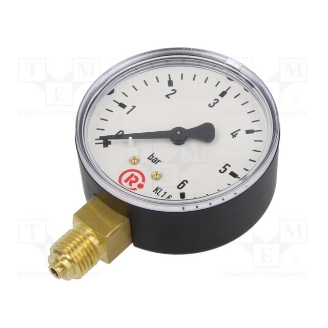 PNEUMAT Manometer; 0÷4bar; rear connection; Thread: