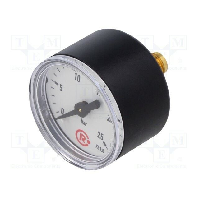 PNEUMAT Manometer; 0÷25bar; rear connection; Thread: