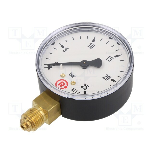 PNEUMAT Manometer; 0÷25bar; bottom connection; Thread: