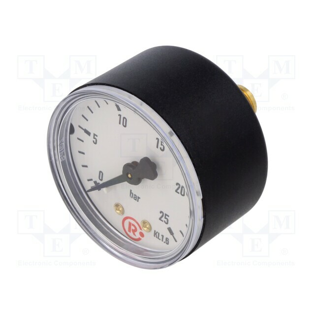 PNEUMAT Manometer; 0÷25bar; rear connection; Thread: