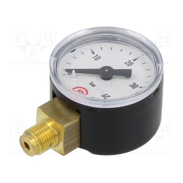 PNEUMAT Manometer; 0÷40bar; bottom connection; Thread: