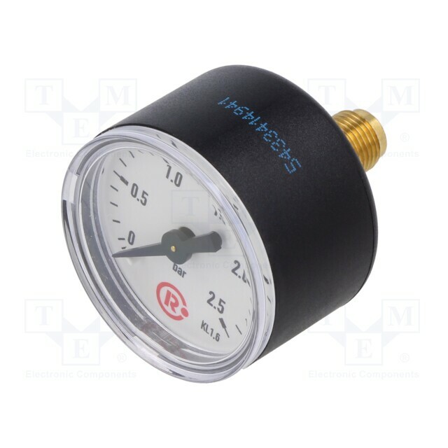 PNEUMAT Manometer; 0÷2.5bar; rear connection