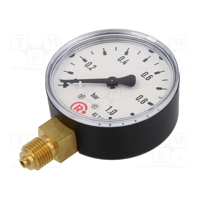 PNEUMAT Manometer; 0÷1bar; bottom connection; Thread: