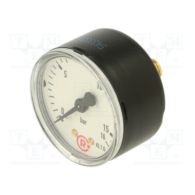 PNEUMAT Manometer; 0÷16bar; rear connection; Thread: