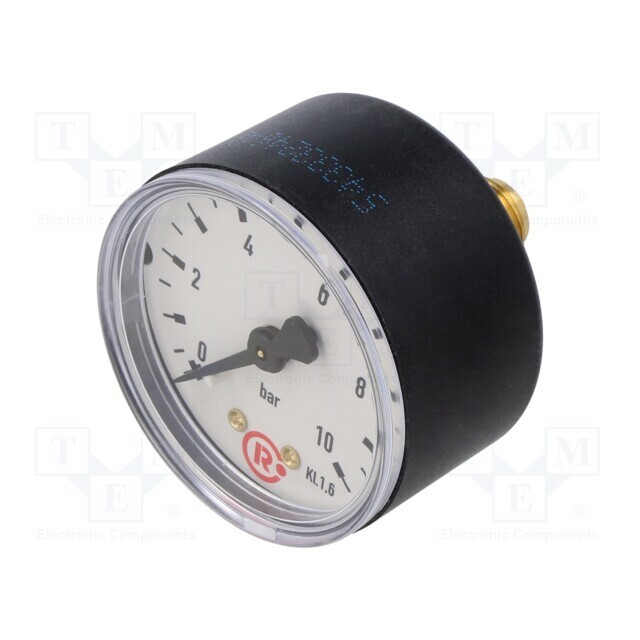 PNEUMAT Manometer; 0÷10bar; rear connection; Thread: