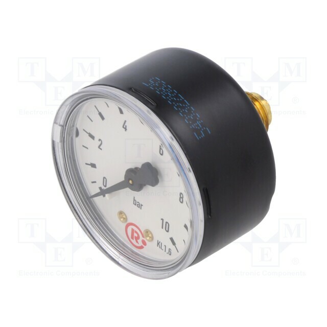 PNEUMAT Manometer; 0÷10bar; rear connection; Thread: