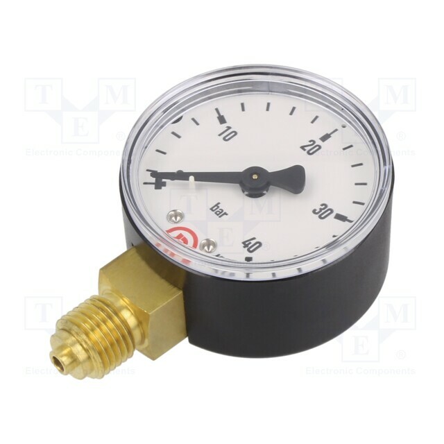 PNEUMAT Manometer; 0÷40bar; bottom connection; Thread: