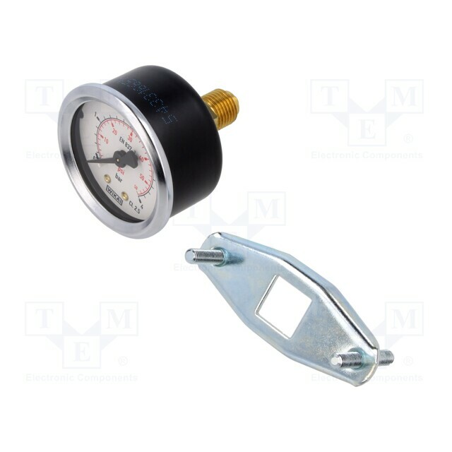 PNEUMAT Manometer; 0÷4bar; rear connection; Thread:
