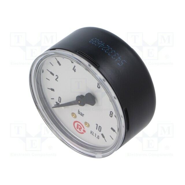 PNEUMAT Manometer; 0÷10bar; rear connection; Thread: