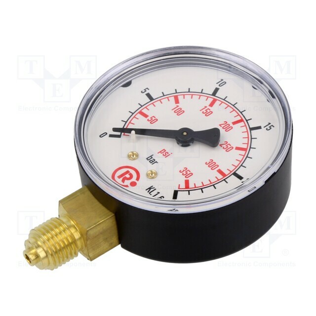 PNEUMAT Manometer; 0÷25bar; bottom connection; Thread: