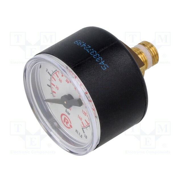 PNEUMAT Manometer; 0÷25bar; rear connection; Thread: